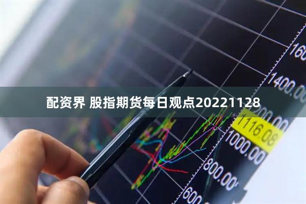 配资界 股指期货每日观点20221128